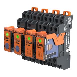 蓝波J13A中间继电器窄款13mm电流控制器5脚8脚DC12V24VAC220V