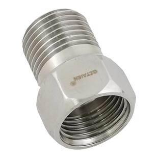 304不锈钢内外丝4分水龙头四分三角阀补芯接头加长配件大全延长管