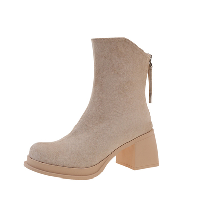 高筒可拆卸两穿短靴瘦瘦靴高跟靴