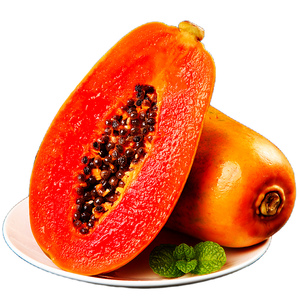 广西红心牛奶木瓜新鲜9斤应当季孕妇水果青皮番木瓜树上熟冰糖心