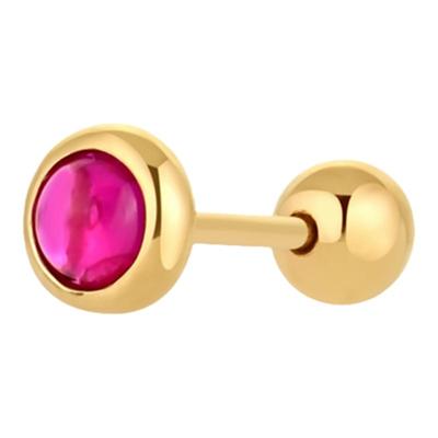 10K金耳骨钉单只时尚搭配