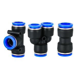 气管快速接头PU-8直通气动直接PY三通变径PEG高压汽接头PG6 8 10