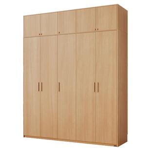 全友家居原木风组合衣柜2026新款卧室家用小户型落地收纳成品衣橱