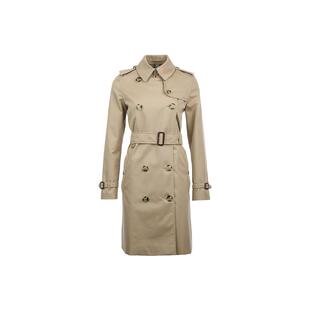 【自营】BURBERRY/博柏利女士中长款英伦风中长款气质风衣外套