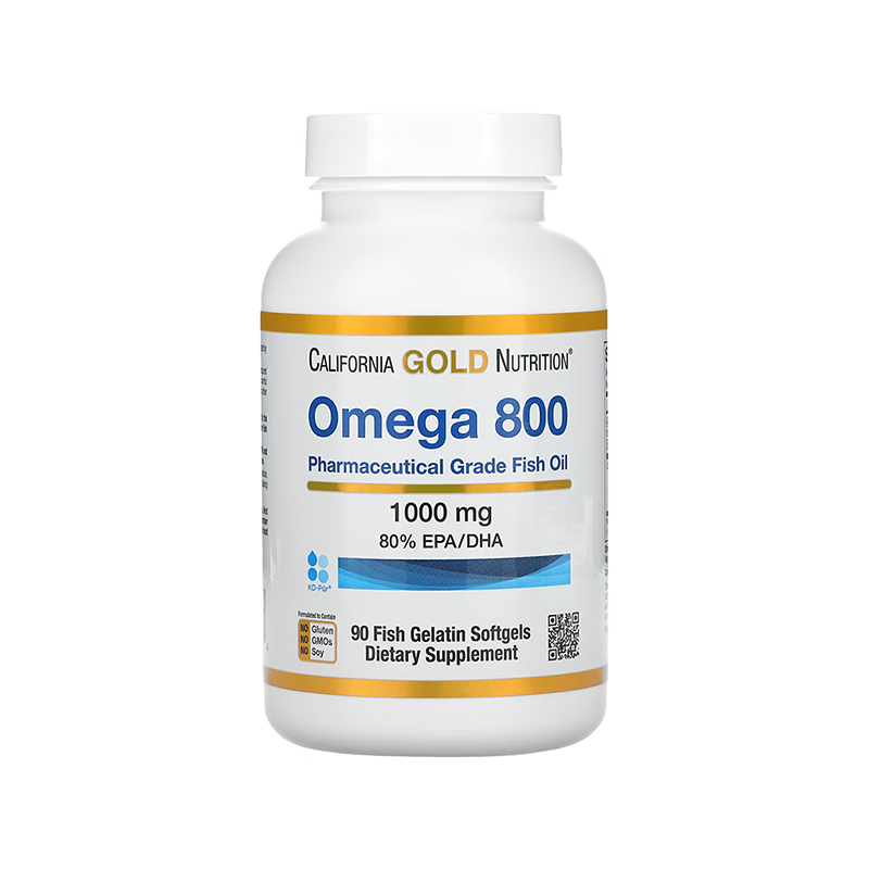 【保税】CGN加州黄金欧米伽800医级鱼油高纯度omega3成人胶囊90粒