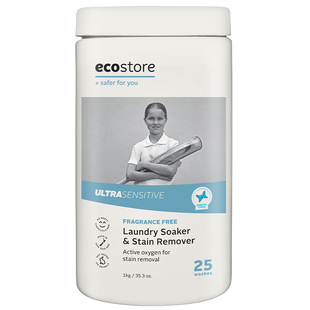 新西兰ecostore宜可诚无香去污渍衣物洗衣白鞋家用强效去渍粉1kg