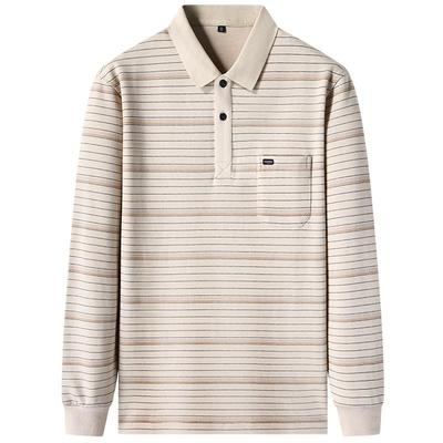 真口袋男士长袖圆领棉T恤