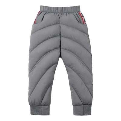 菱形分格轻薄保暖羽绒长裤