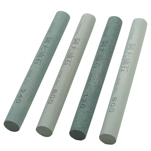 阿大油石圆柱形16*150mm手工抛光金属模具玉石文玩2500#阿大耐石