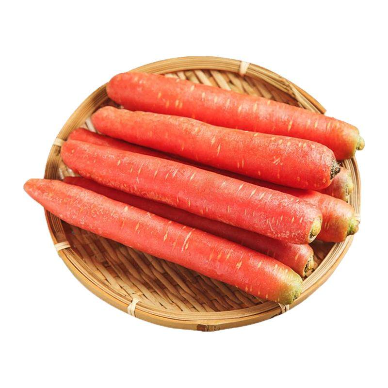 陕西红萝卜农家自种带泥发透心红做菜蔬菜沙地沙窝红皮红心胡罗卜