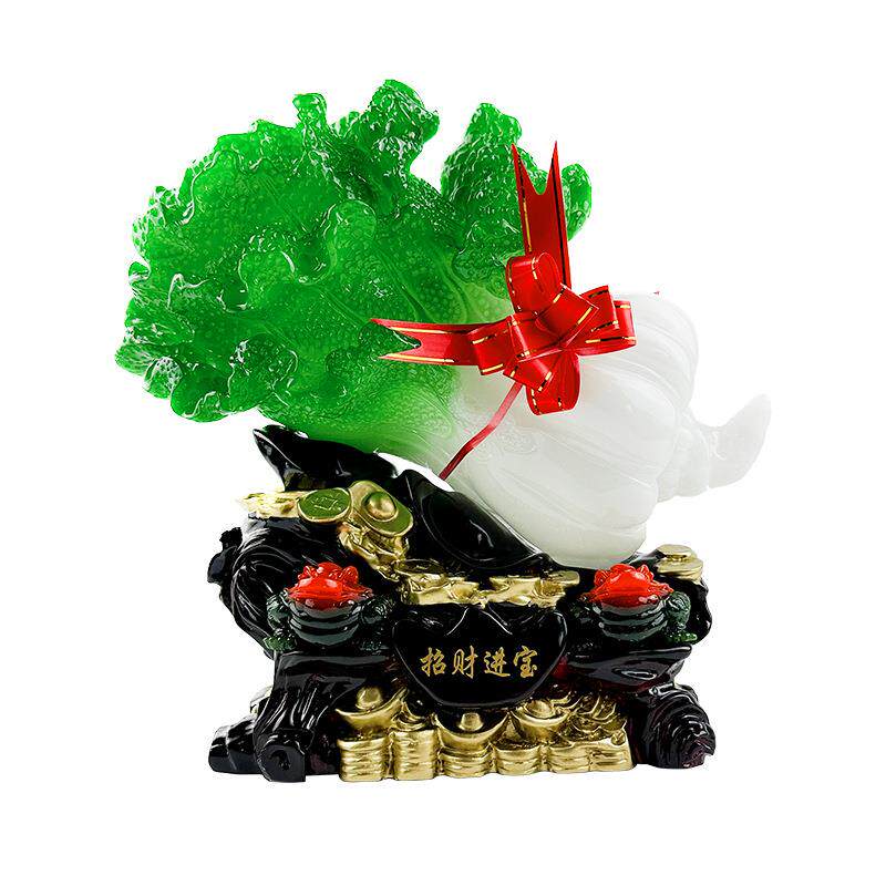 树脂白菜招财进宝开业摆件