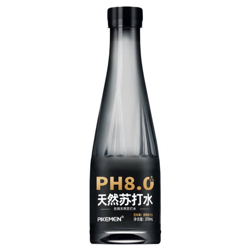 天然苏打水370ml*24瓶整箱非矿泉水0糖0脂0添加碱性饮用水备孕