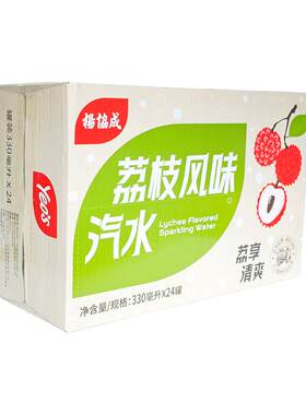 杨协成荔枝汽水冰爽气泡风味饮料