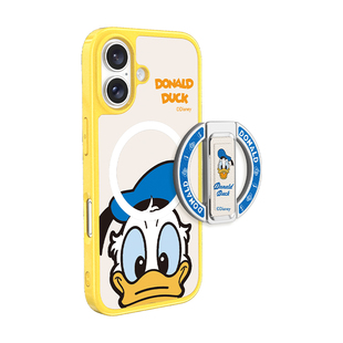 唐老鸭迪士尼正版适用iphone17promax手机壳新款16pm磁吸Magsafe苹果腕带支架全包防摔黛丝可爱卡通保护外壳