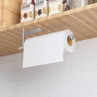 新品 维度仕 不锈钢厨房纸巾架 橱柜冰箱浴室免打孔粘贴大纸巾架
