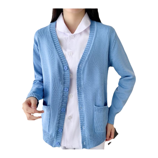 护士毛衣外套开衫加绒加厚夜班值班医生服外搭秋冬针织衫女医护服