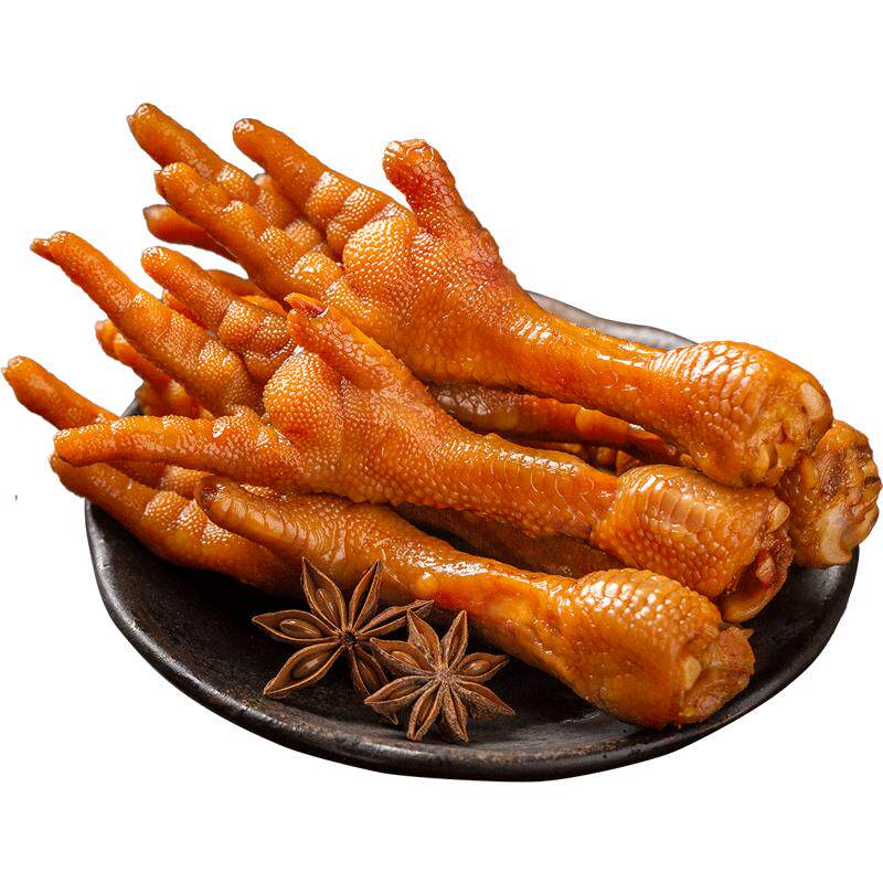 茂记酱香盐焗鸡爪小零食香辣非无骨鸡爪脱骨凤爪解馋小吃休闲食品