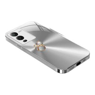 闪钻渐变葫芦金属漆玻璃壳适用vivos15手机壳新款简约s18Pro/20pro外壳防摔硅胶全包边玻璃后盖s30保护壳女款