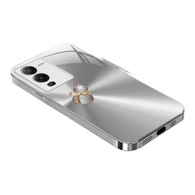 闪钻渐变葫芦金属漆玻璃壳适用vivos15手机壳新款简约s18Pro/20pro外壳防摔硅胶全包边玻璃后盖s30保护壳女款