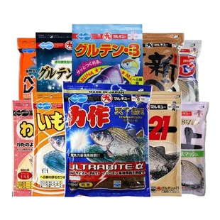 丸九秋冬鲫鱼饵料日本原装 力作黄鲫四季轻麸野钓黑坑配方套餐