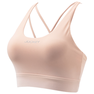 jockey女士文胸聚拢防震无痕背心健身训练瑜伽裤运动跑步内衣套装
