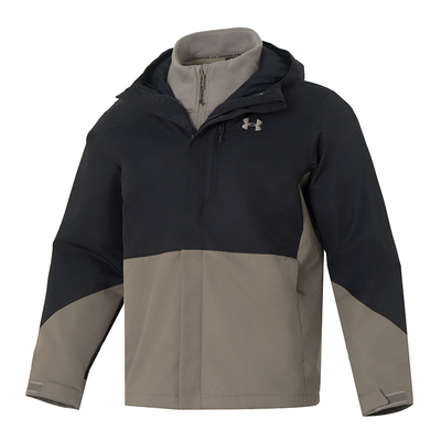 安德玛外套男装2025秋冬新款保暖抓绒三合一冲锋上衣夹克6001213