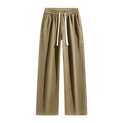 加绒加厚保暖宽松休闲长裤子男装