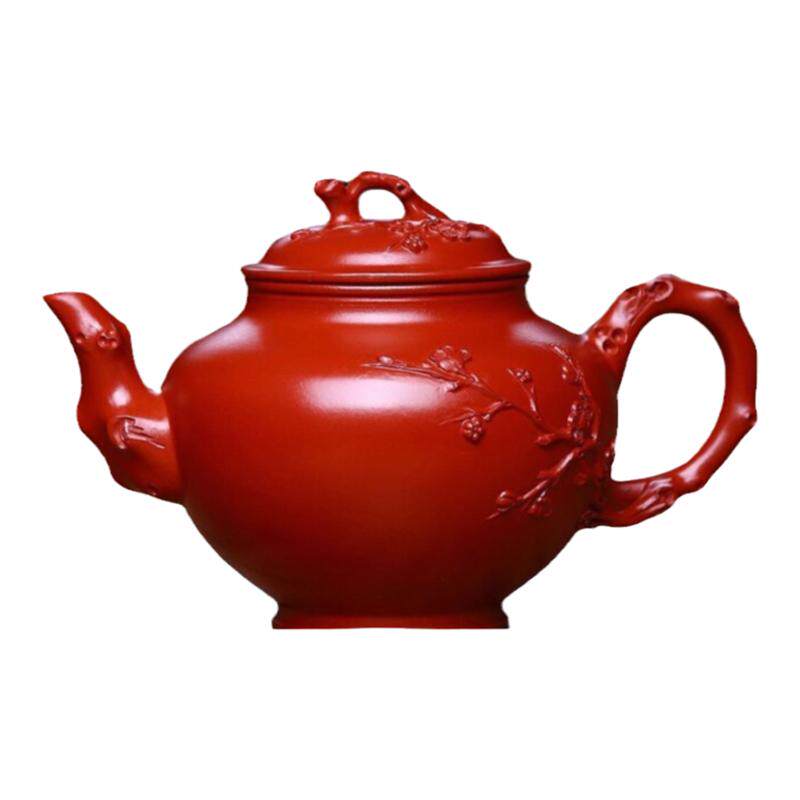 350cc大红袍报春壶紫砂壶茶具