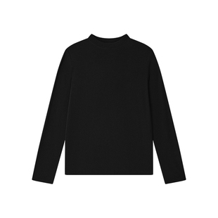 天丝醋酸含羊毛打底衫女内搭2025新款秋冬修身半高领长袖t恤上衣