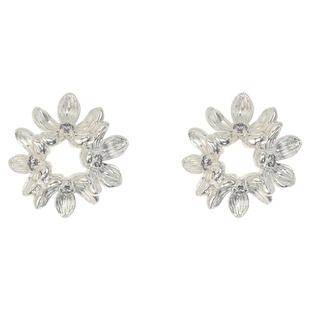 Mouhooland/暮后之地夏夜诗篇系列花环耳钉925银针耳饰小众设计