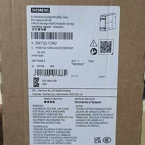 议价3SK1122-1CB42西门子安全继电器全新原装正品现货