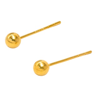 通体18K金小金珠耳钉女款轻奢小众时尚精致养耳洞耳饰【QL07490】