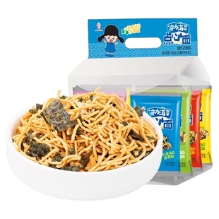 波力海苔点心面160g*1袋大礼包干吃面零食干脆面休闲办公室网红