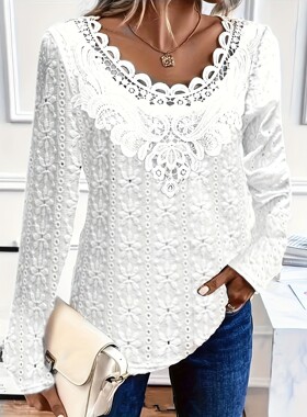 R 10663 Digital Print Lace T-shirt 数码印花T恤 跨境欧美