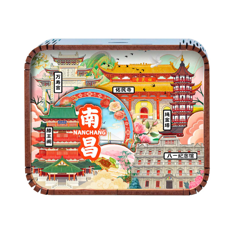 南昌城市印象音乐盒定制批发