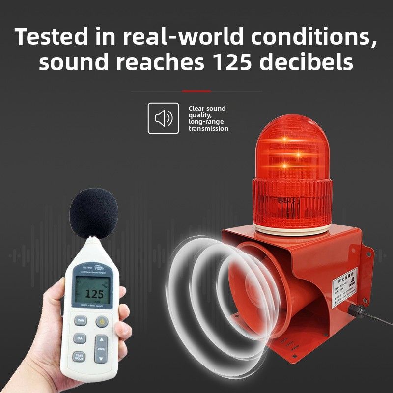 工业声光报警器220V24v12v380 大功率无线遥控叉车行车报警器喇叭