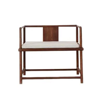 新中式老榆木简约主人椅