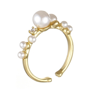 怒推！超精致叠戴珍珠戒指轻奢小众食指戒指女时尚个性高级感饰品