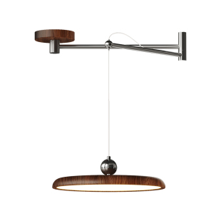 铭琢灯饰中古风摇臂餐厅灯吊灯吧台单头移位灯具普瑞高显指复古灯