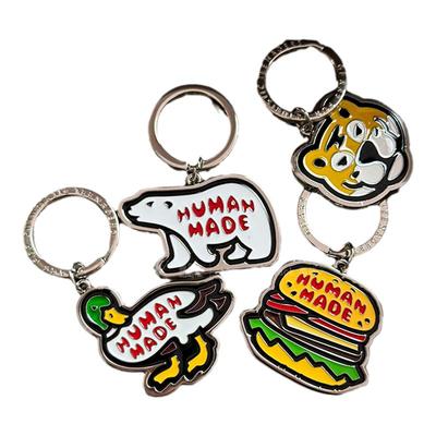 HUMAN MADE 日系潮牌创意情侣鸭子北极熊金属钥匙扣书包挂件挂饰