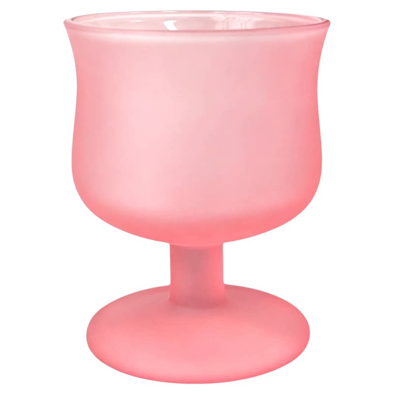 钱道嘉艺术感磨砂粉高颜值果汁杯