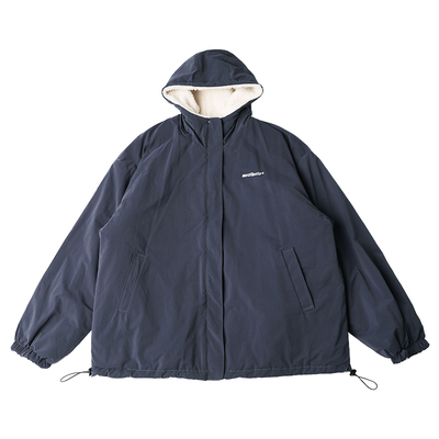 蒙马特先生抓绒连帽保暖棉衣