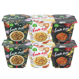 绿家欢喜loveme免煮速食意大利面奶油培根味番茄黑椒牛肉味意面