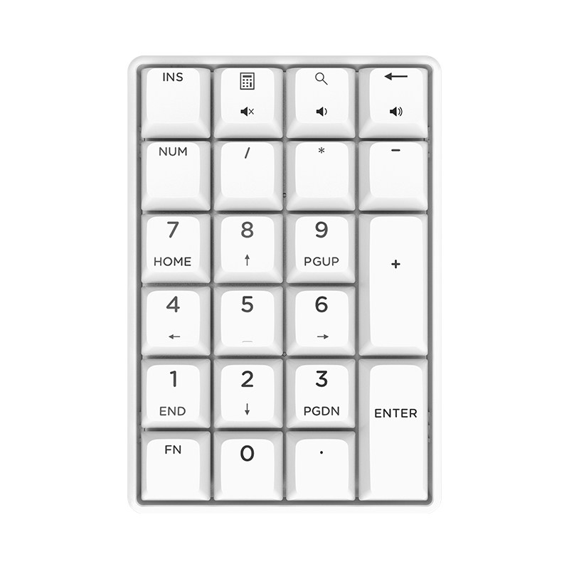 爱国者N18MAX数字小键盘22键无线键盘高剪刀脚结构便携可充电键盘