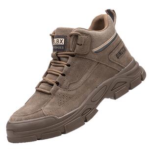 劳保鞋男款男士焊工防砸防刺穿工作男鞋子透气四季夏钢头工地高帮