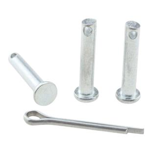 国标镀锌销轴带开口销白锌带孔销子GB882 b型平头销钉M4M5M6M8-20