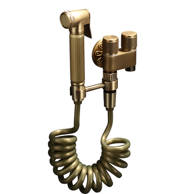 全铜仿古马桶伴侣厕所水枪古铜色