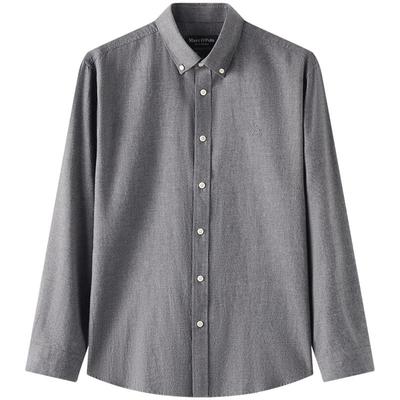 Marc O'Polo/MOP春季新款气质经典百搭棉羊毛混纺长袖衬衫男上衣