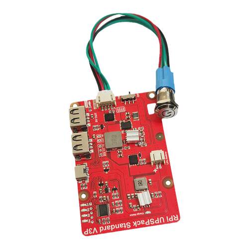 树莓派4B 3B UPS不间断电源模块5V 3A锂电池扩展板可编程二次开发