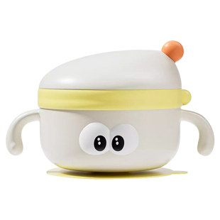 婧麒宝宝辅食碗注水保温碗婴幼儿专用ppsu新生儿米粉吃饭吸盘防摔